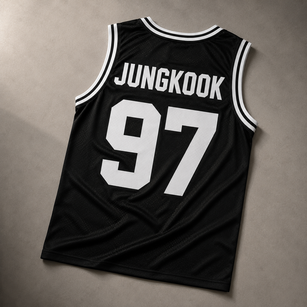 BTS Stadium Jersey – Black & White Basket Ball Streetwear