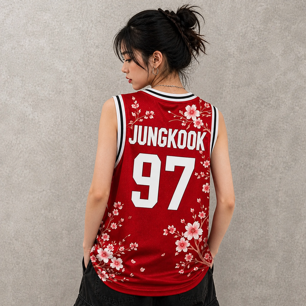 BTS Cherry Blossom Jersey – Summer ARMY Outfit