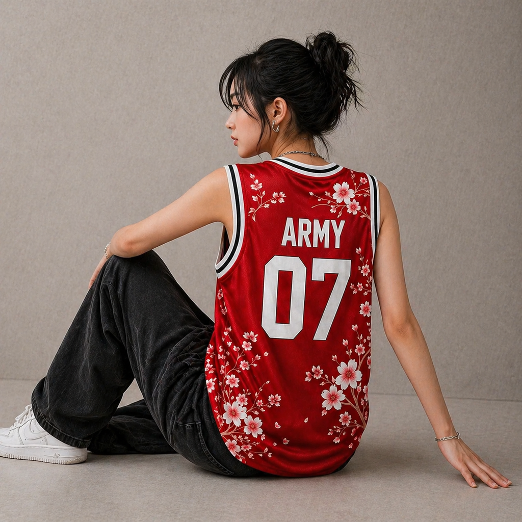 BTS Cherry Blossom Jersey – Summer ARMY Outfit