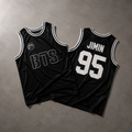 BTS Stadium Jersey – Black & White Basket Ball Streetwear