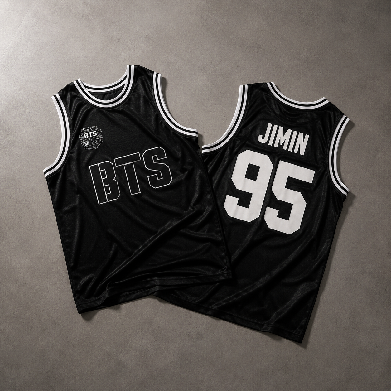 BTS Stadium Jersey – Black & White Basket Ball Streetwear